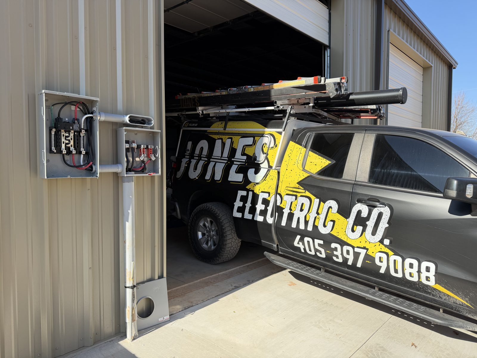 Jones Electric Co. work truck